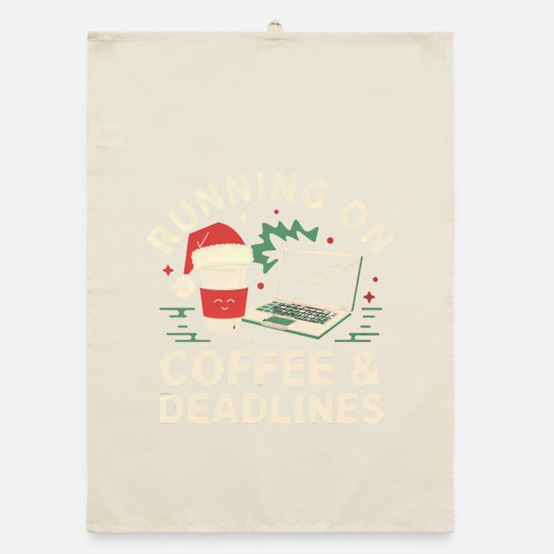 Office Christmas Organic dish towel