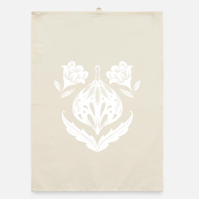 Ornement de mandala de fleur Torchon bio