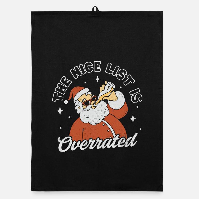 The Nice List is Overrated Organic dish towel