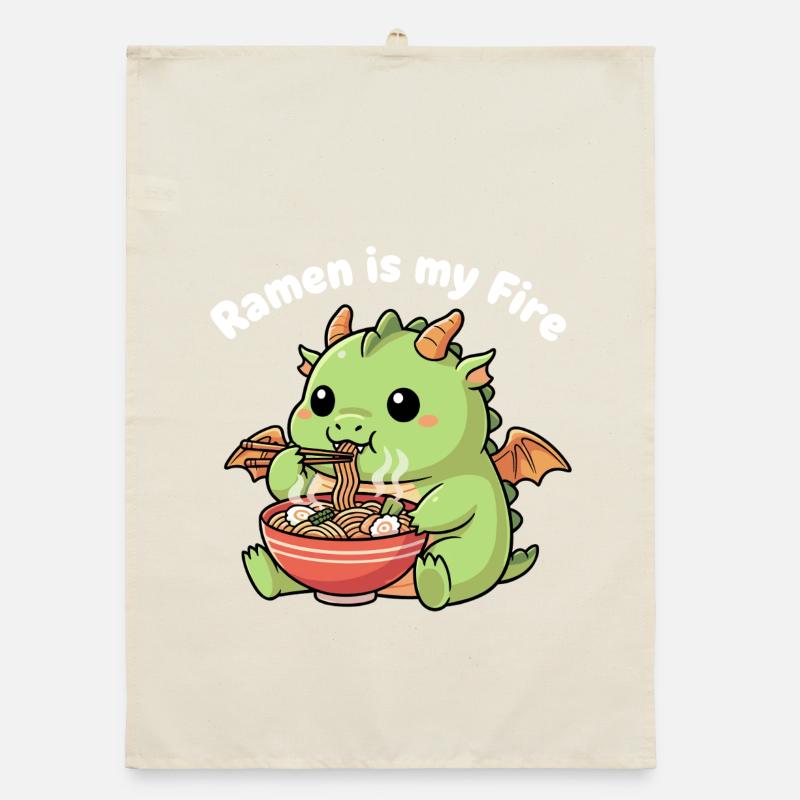 Ramenfeuer Drache – Noodles with Fire Organic dish towel