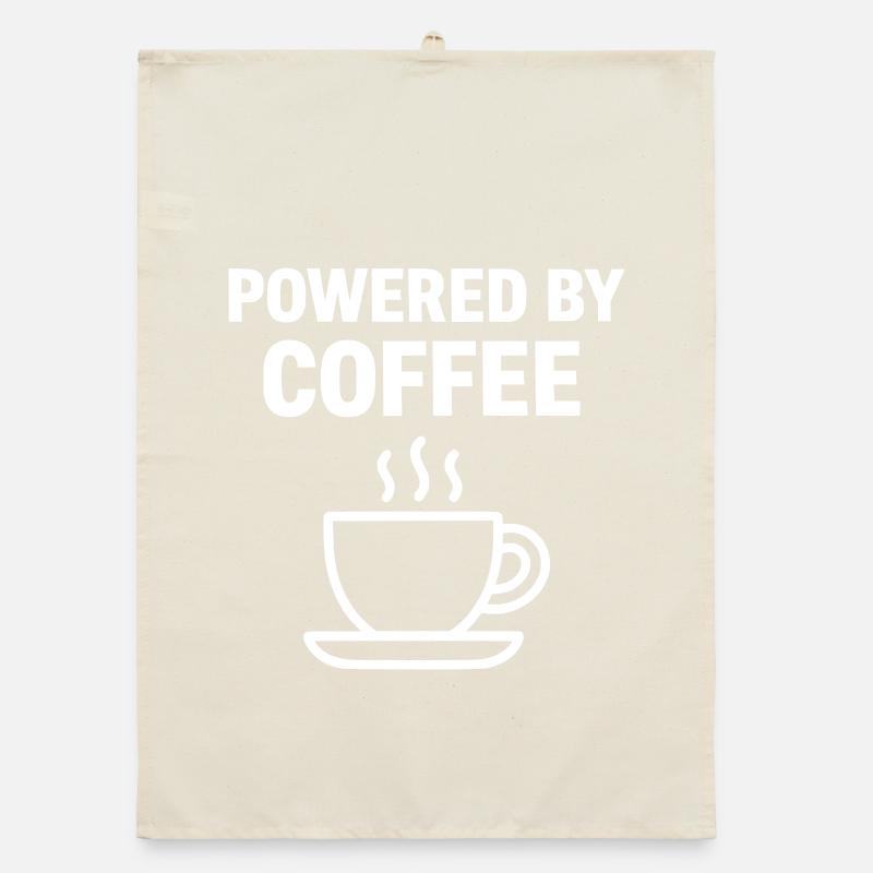 Powered By Coffee | Coffee Organic dish towel