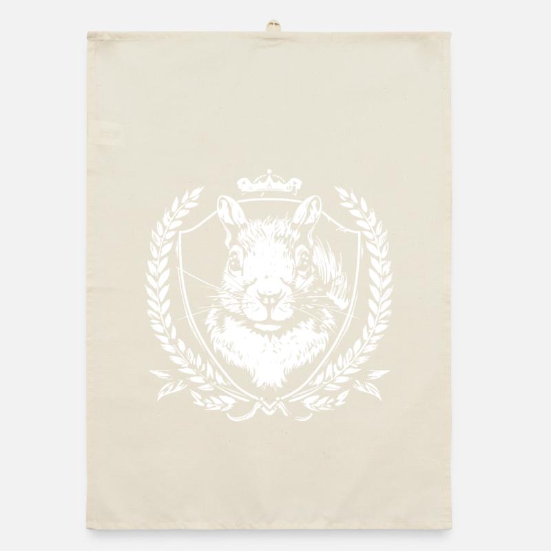 Eichhörnchen Wappen Organic Geschirrtuch
