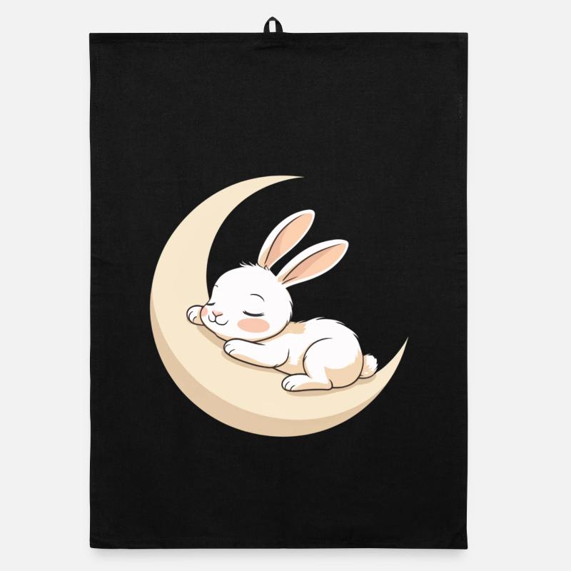 Moon Bunny Dream Organic dish towel