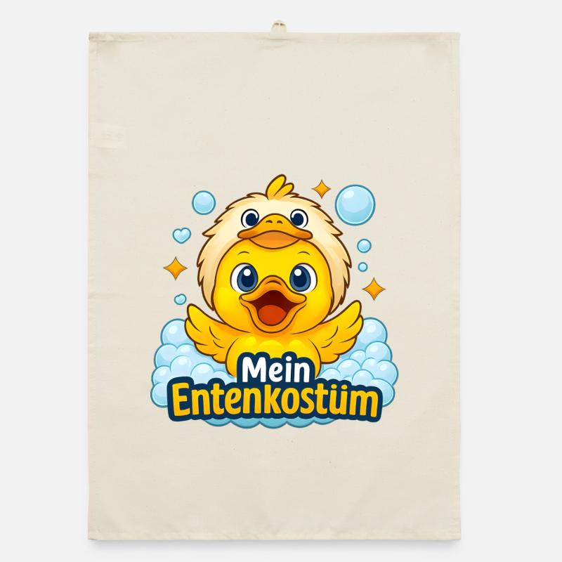 Mon costume de canard Carnaval drôle Canard Carnaval Torchon bio