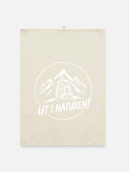 Abenteuer-Rucksackwandern - Organic Geschirrtuch - Natur - Vorne