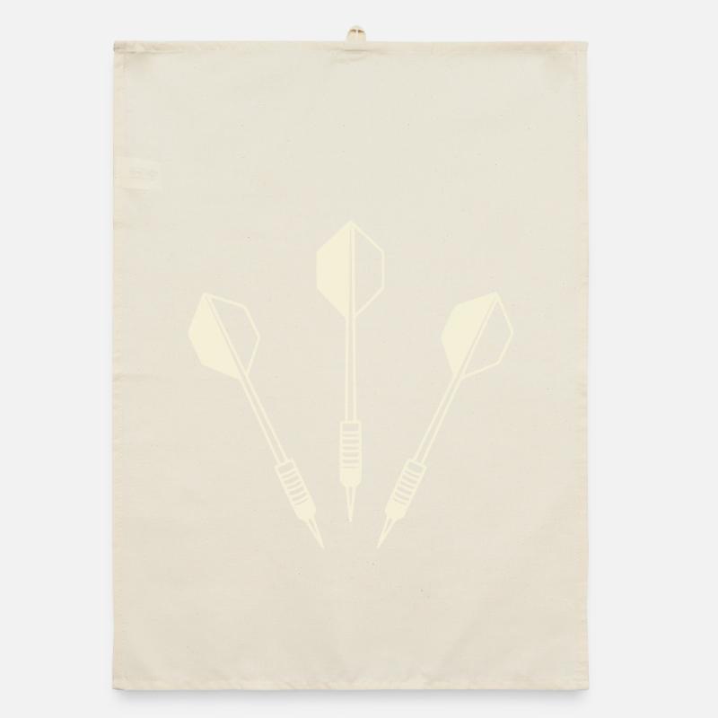 Drei Dartpfeile - Darts Set Organic Geschirrtuch
