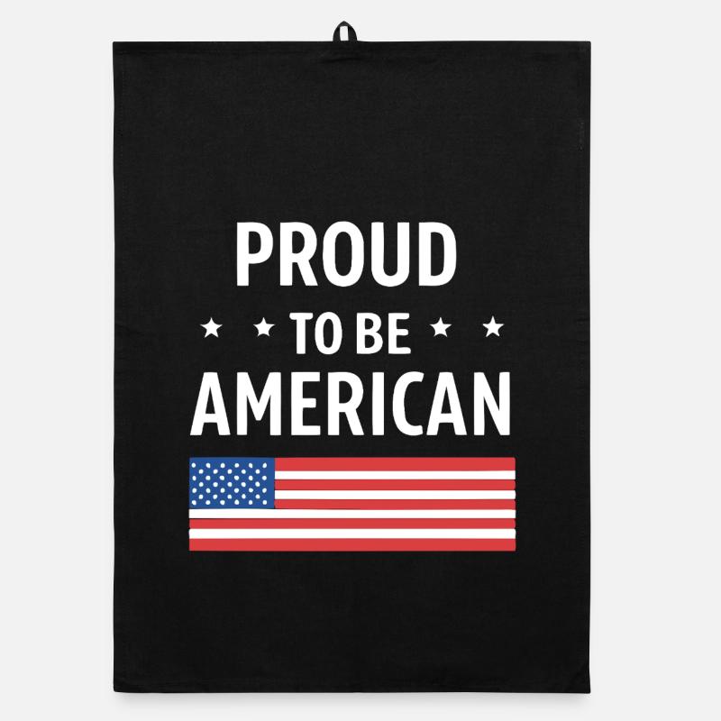 American Pride mit US-Flagge Organic Geschirrtuch