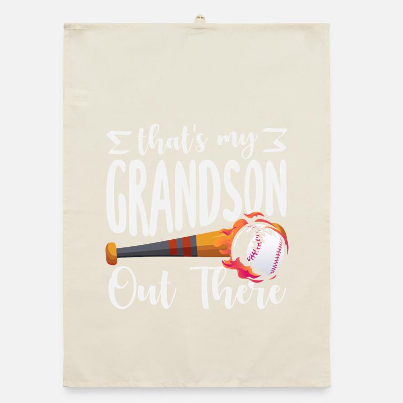 Das ist mein Enkel da draußen Baseball Organic Geschirrtuch
