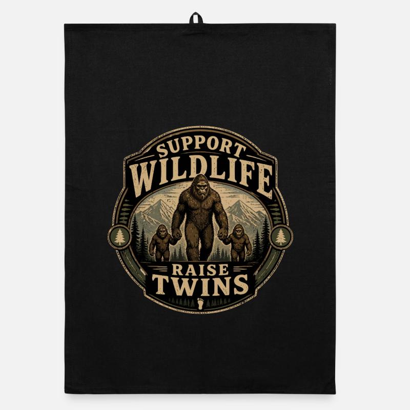 Support Wildlife: Raise Twins Organic dish towel
