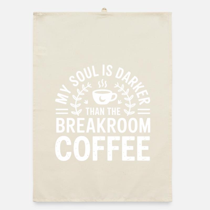Darker Soul Breakthrough Coffee Organic dish towel