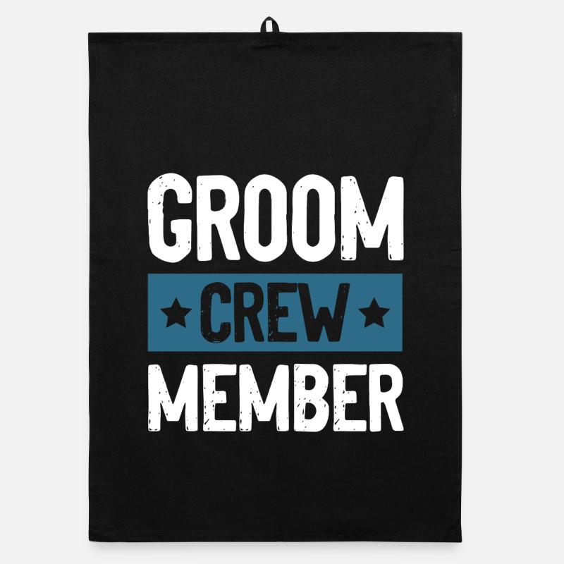 Groom Crew Organic dish towel