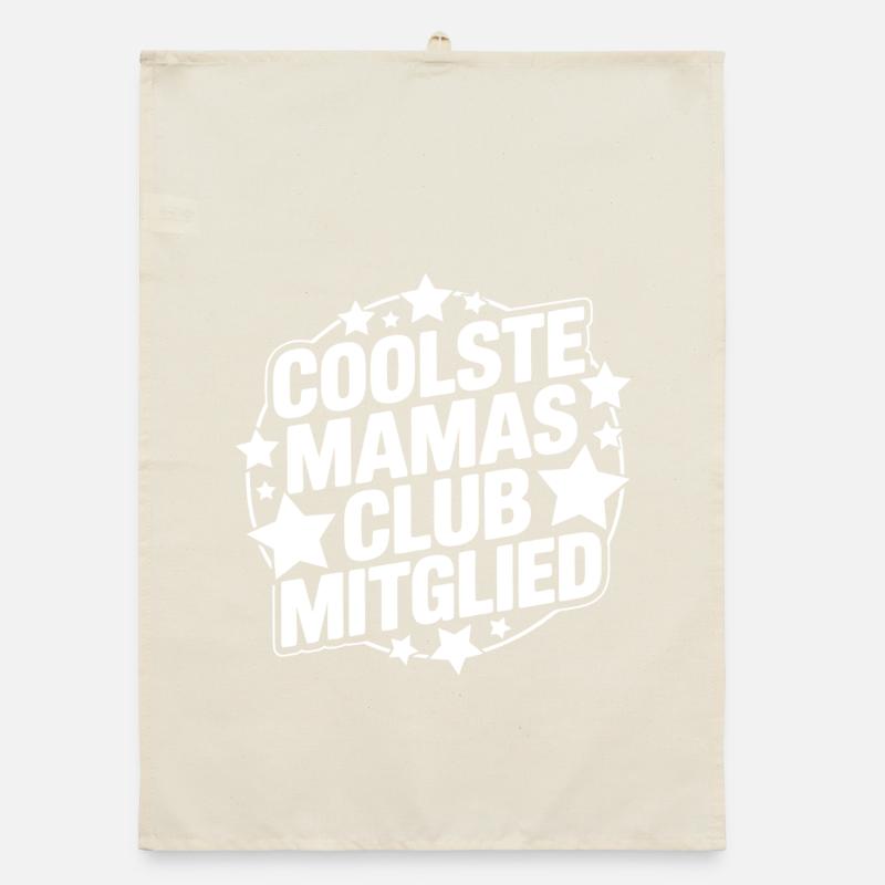 Coolste Mamas Club Mitglied Organic Geschirrtuch