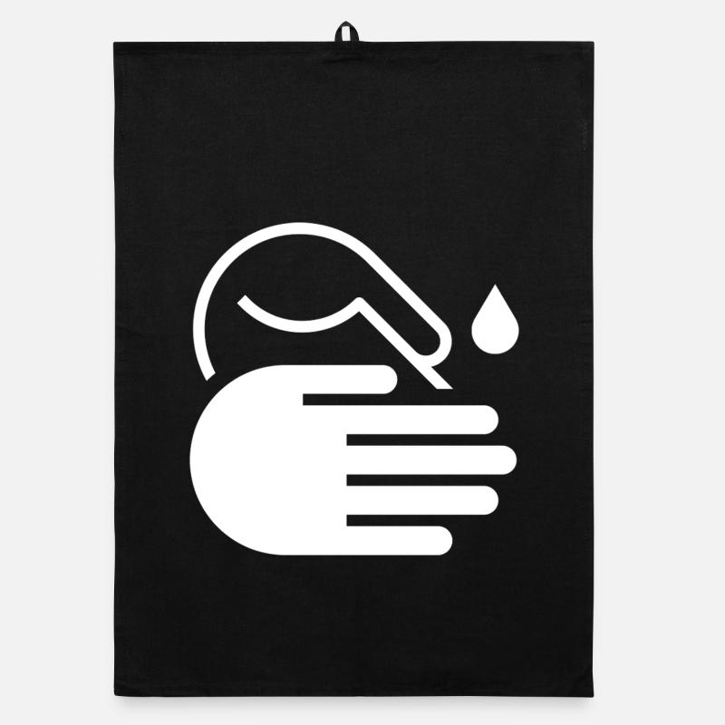 Wash Hands Icon Organic dish towel