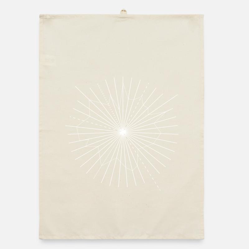 Radial rays Organic dish towel