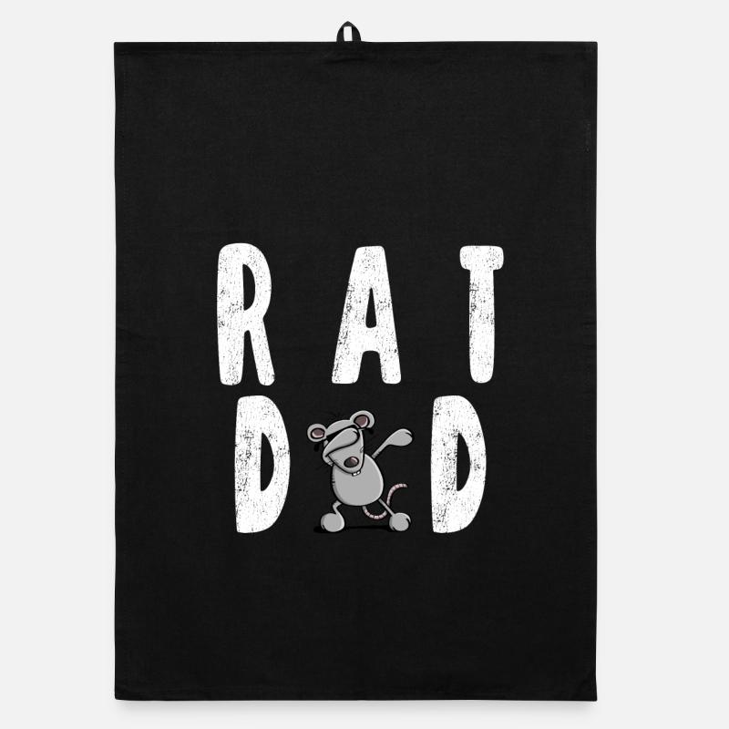 Rat Dad- Dab Dance - Ratten Papa - Dab Dance Organic Geschirrtuch