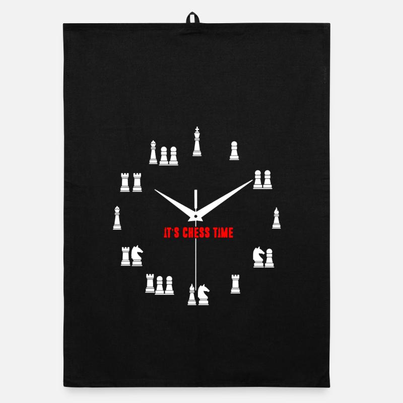 C’est la chemise du temps d’échecs Torchon bio