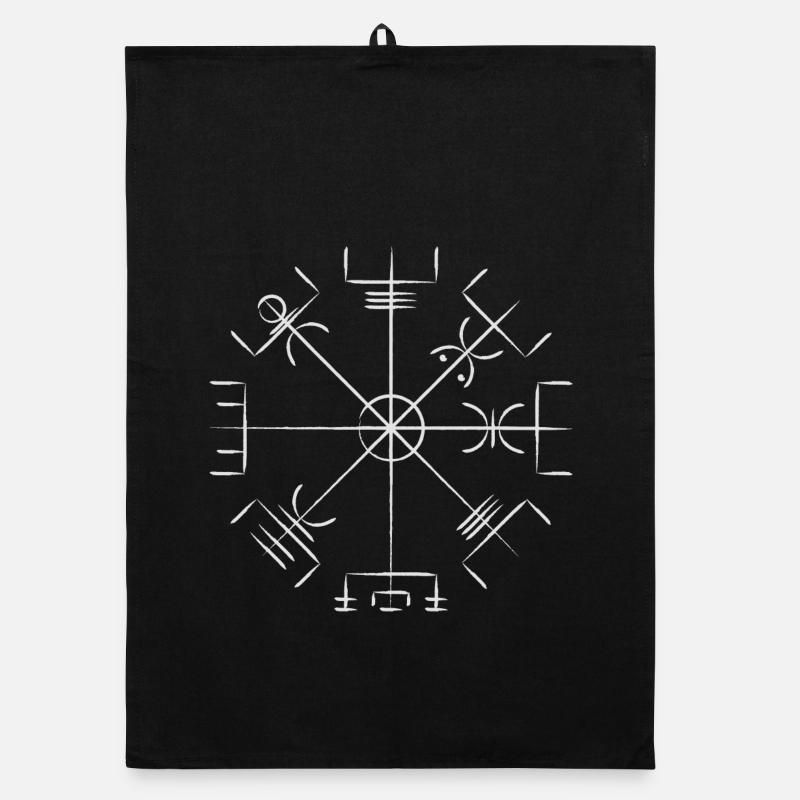 Vegvisir Wikinger Symbol Organic Geschirrtuch