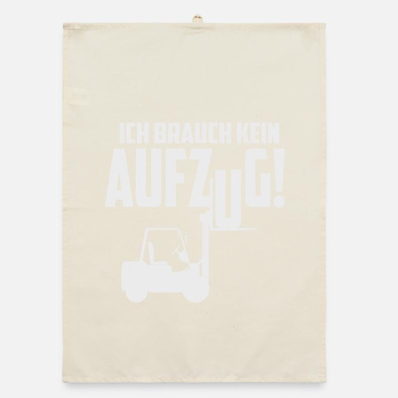 Gabelstapler Führerschein Organic Geschirrtuch