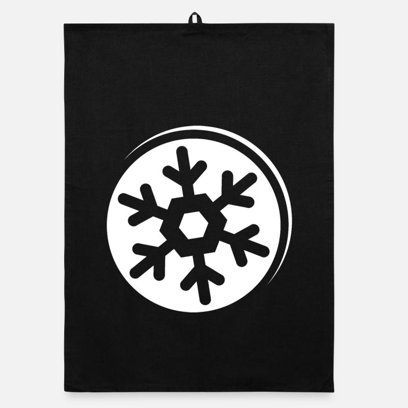 Snowflake Symbol Logo icon Graphic Crystal Organic dish towel