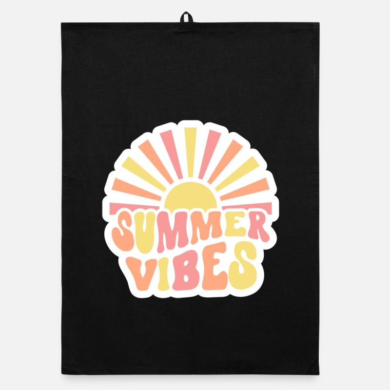 Summer Vibes Organic dish towel