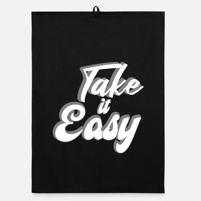 Take it Easy Design Organic Geschirrtuch