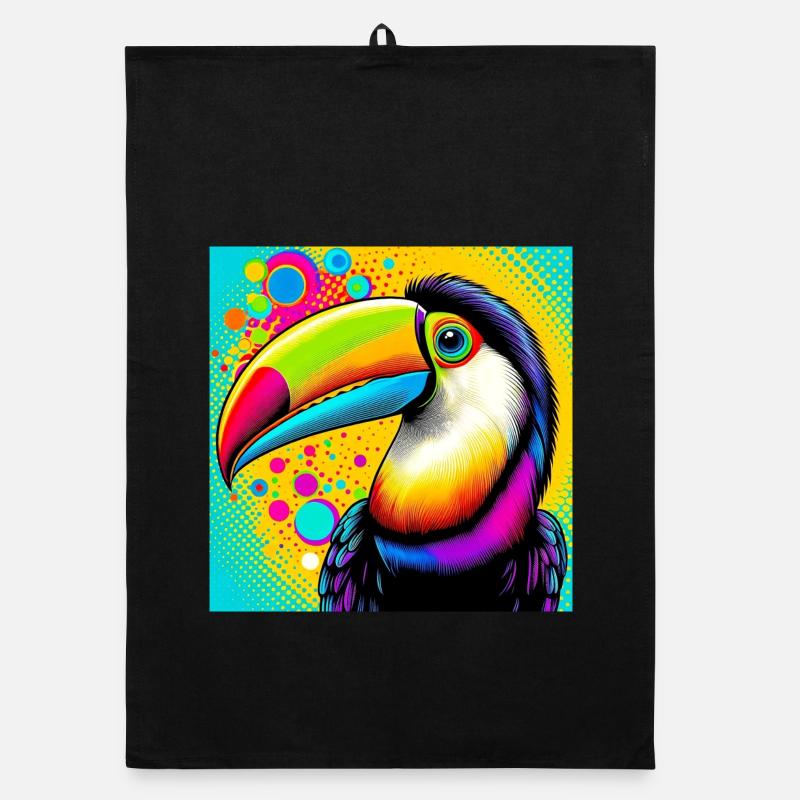 Toucan Pop Art Torchon bio
