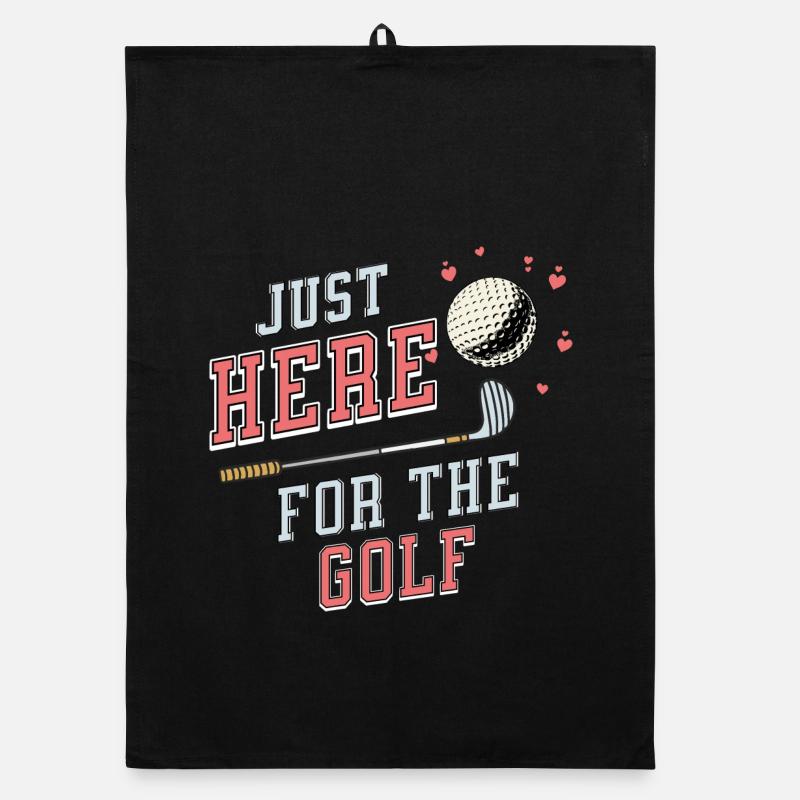 Golf motivational design for golf lovers Organic dish towel