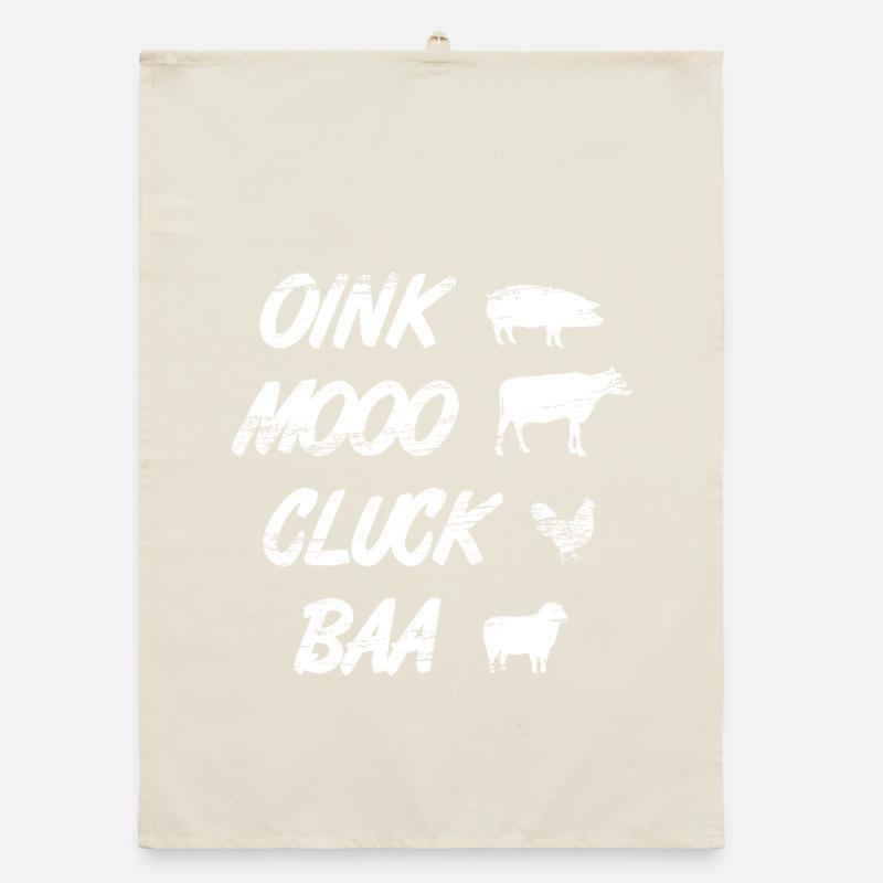 Oink Mooo Cluck Baa Torchon bio