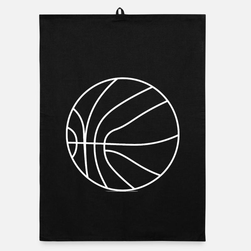 Basketball Player Drawing Organic dish towel