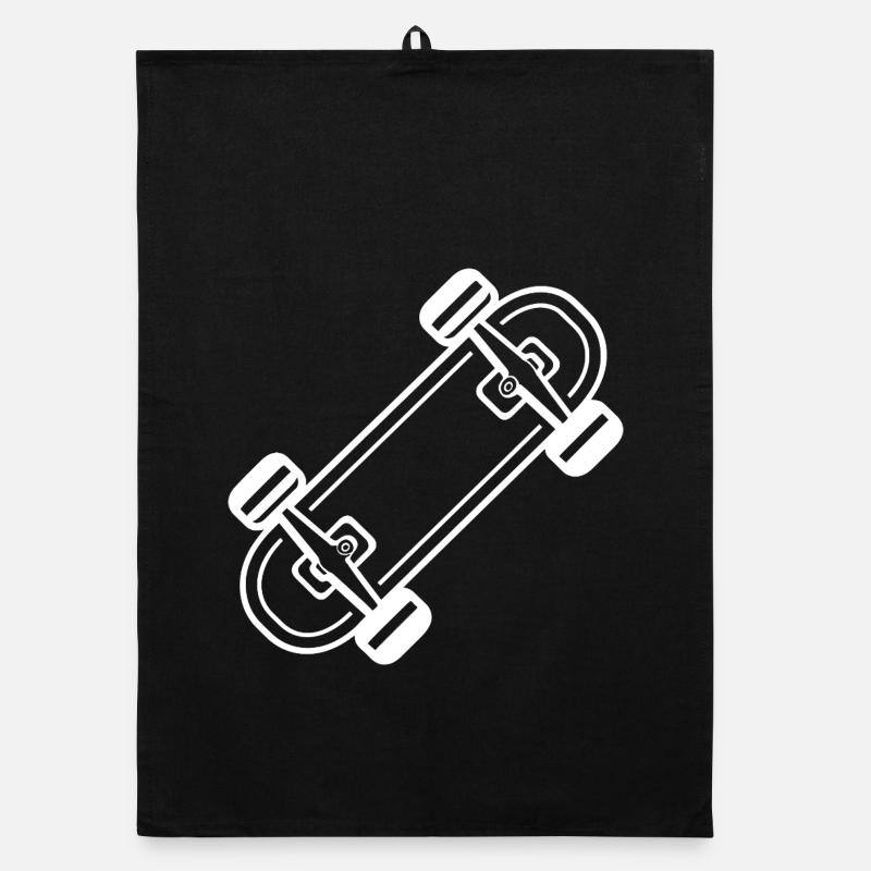 Skateboard Comic-Stil Organic Geschirrtuch