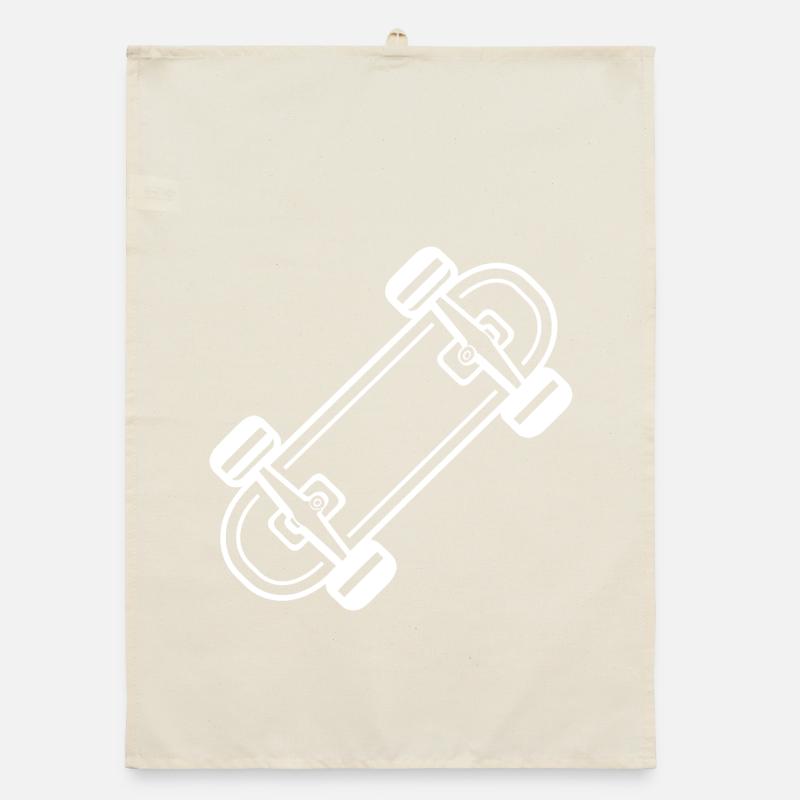 Skateboard Comic Style Organic dish towel