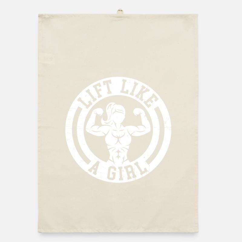 Heben Sie wie ein Mädchen Organic Geschirrtuch