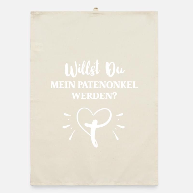 Willst Du Mein Patenonkel Sein Pate Taufpate Onkel Organic Geschirrtuch
