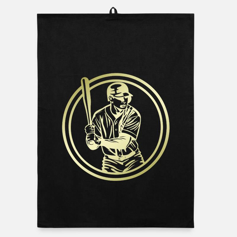 Baseball Silhouette Torchon bio