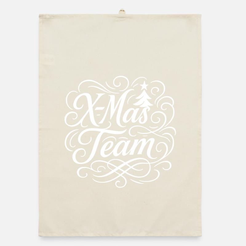 Équipe de Noël Torchon bio