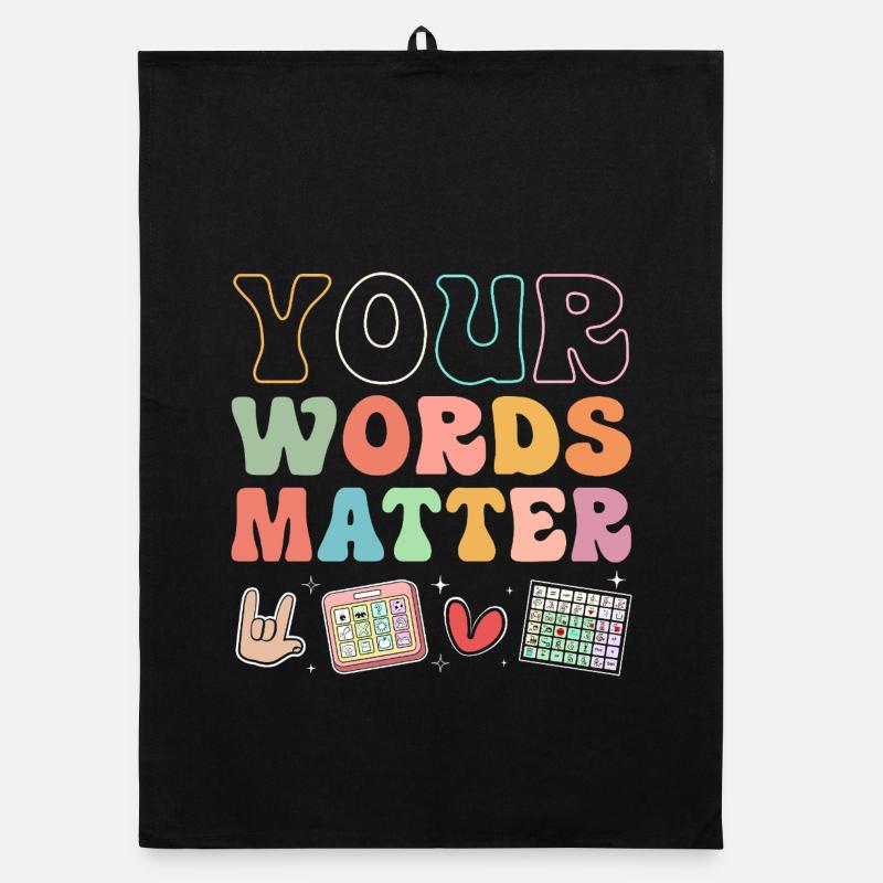 Special Needs School Teacher Special Education Pedagogue Organic dish towel