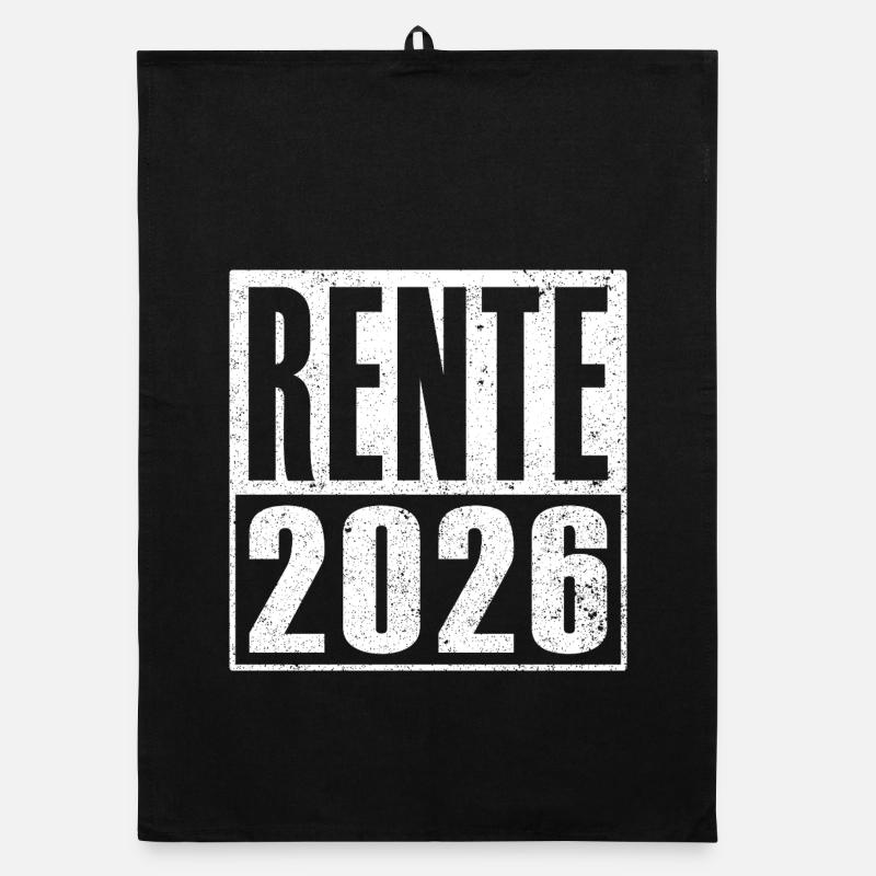 Pension 2026 Idée cadeau retraité Retirement Legend Torchon bio