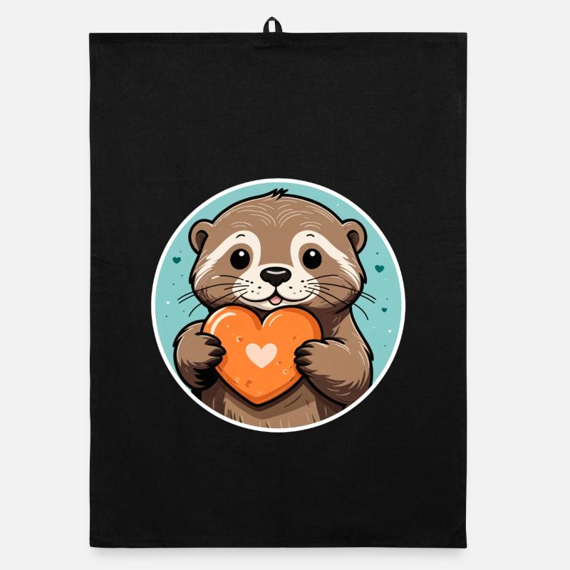 Favorite Pebble Otter Organic Geschirrtuch