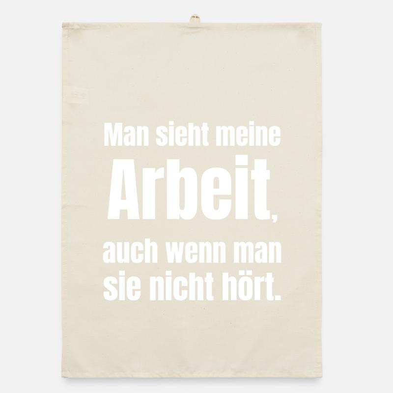 Visible work printed soundlessly Organic dish towel