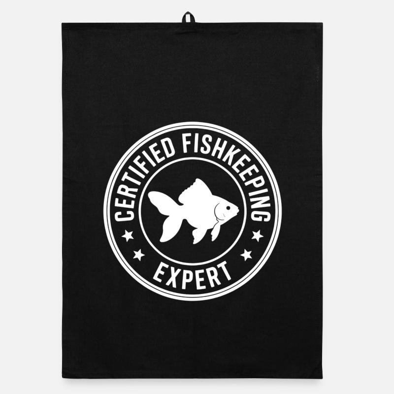 Aquarium Experte Aquarianer Aquaristik Geschenk Organic Geschirrtuch