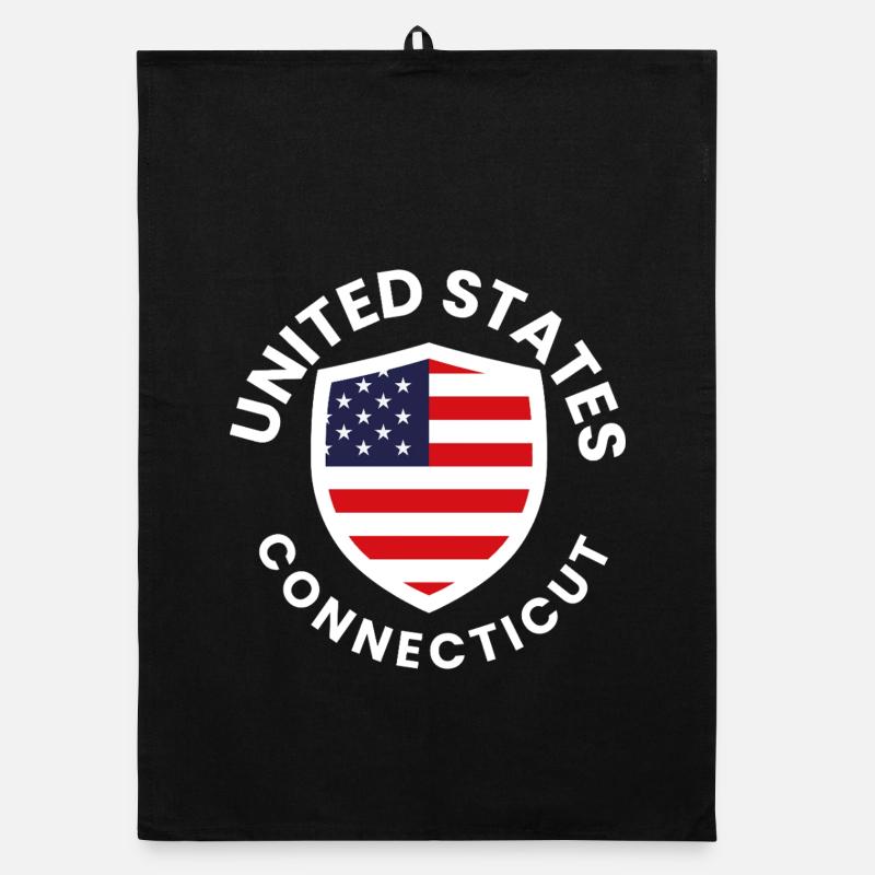 Flaggenschild USA Emblem Organic Geschirrtuch