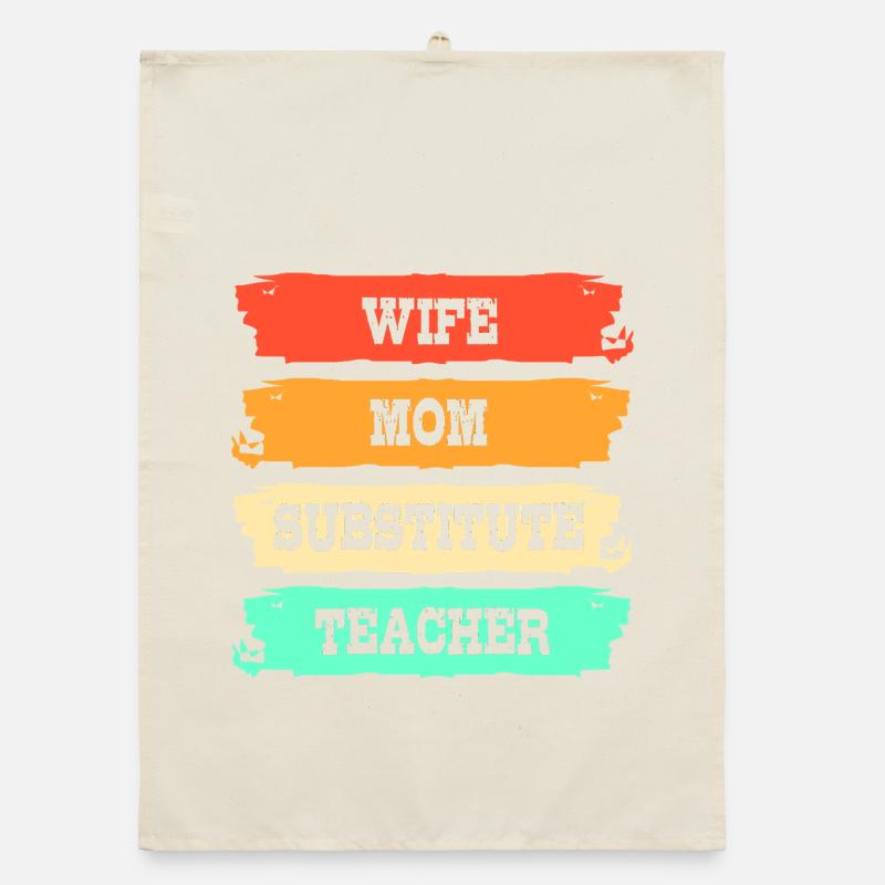 Vertretungslehrer Aushilfslehrer Ersatzlehrerin Organic Geschirrtuch