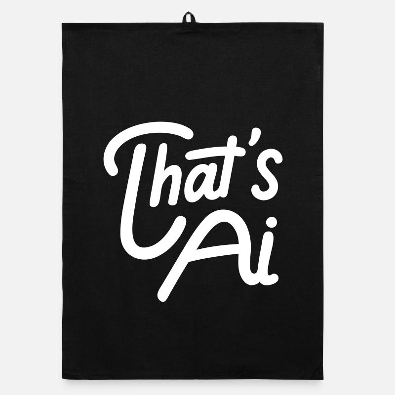 « C’est de l’IA » Typographie manuscrite Torchon bio