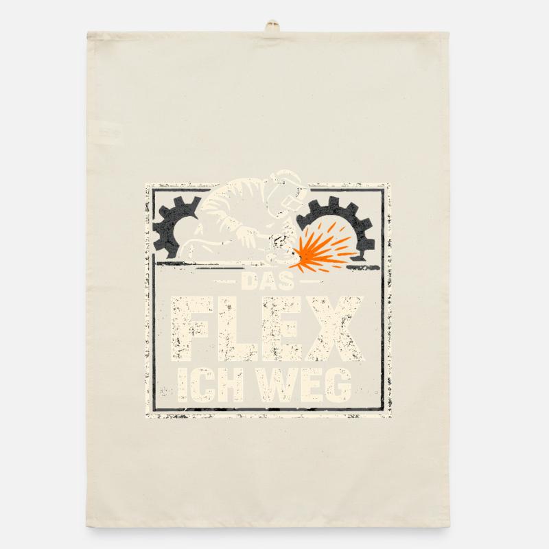 Schweißer Das Flex Ich Weg Geschenk Organic Geschirrtuch