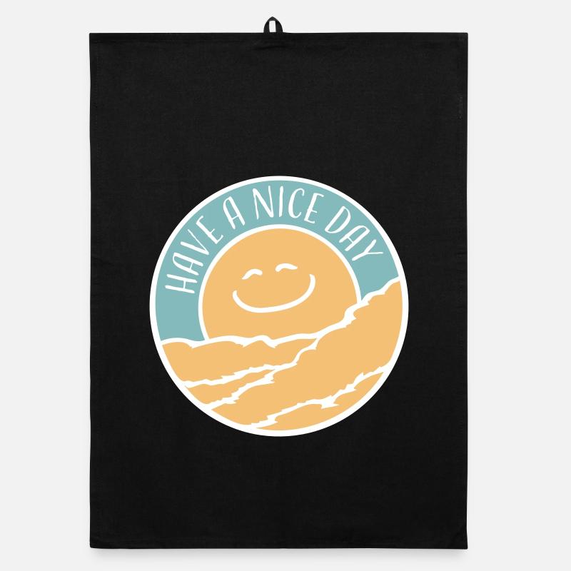 Have A Nice Day Funny Sarcastic Saying Cute Organic dish towel