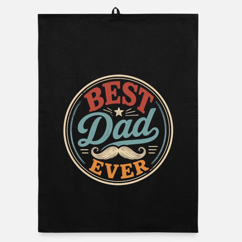World's Best Dad Original Gift Humor Organic dish towel