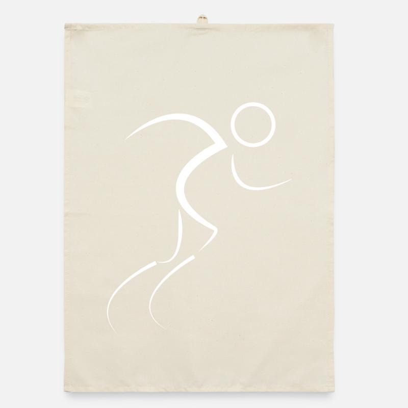 Marathon running Organic dish towel