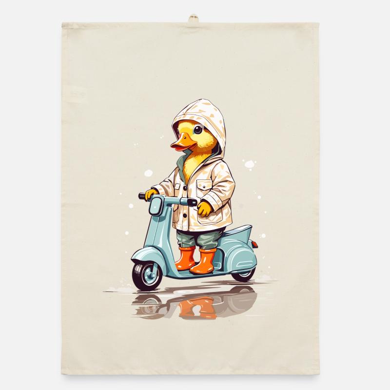 Duck with Roller Organic dish towel