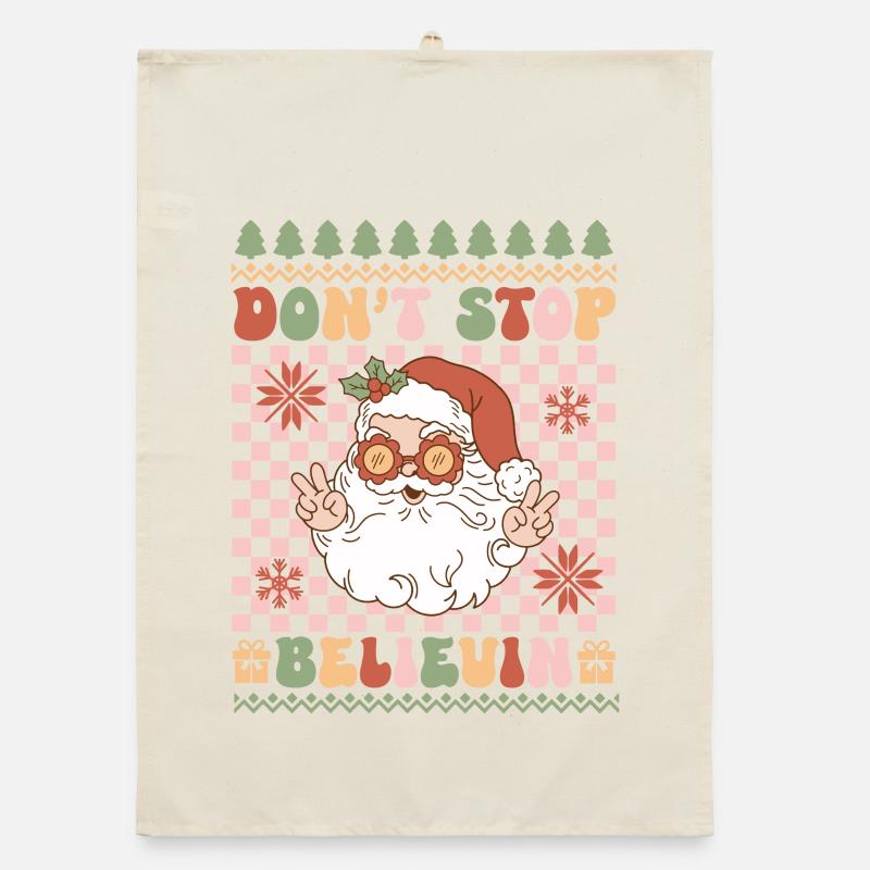 Hässlicher Weihnachtspullover Organic Geschirrtuch