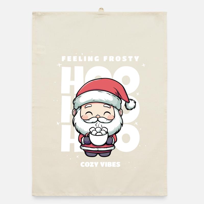 Weihnachten Pullover - Weihnachtsmann, Geschenk Organic Geschirrtuch